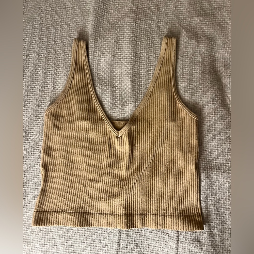 Beige crop top